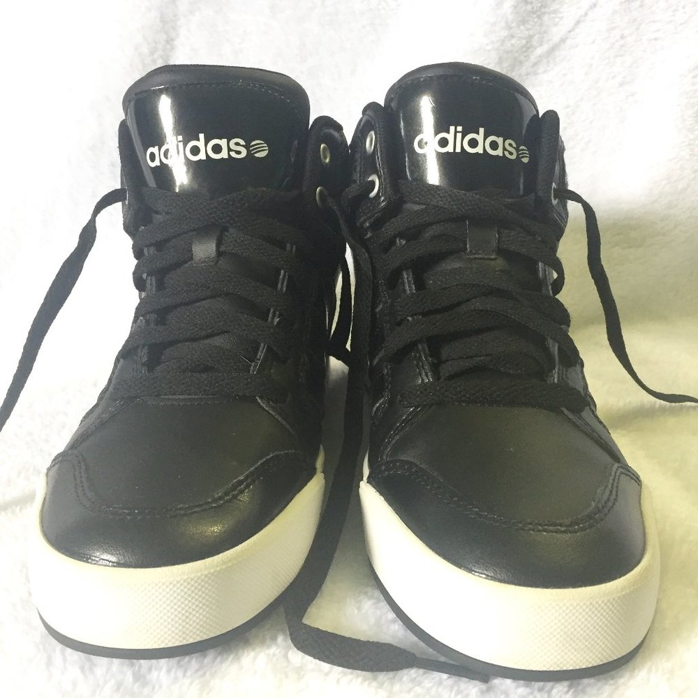 Adidas Black Leopard Print High-tops